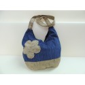 Bolso de tela con flor 2 colores