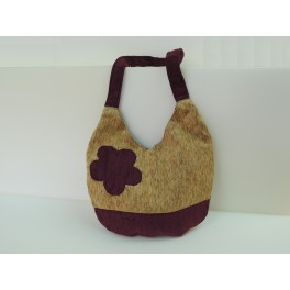 Bolso de tela con flor 2 colores